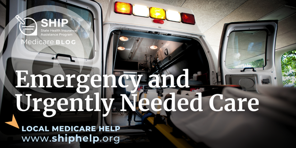The open rear doors of an ambulance reveal a gurney with white bedding, ready for use. Emergency lights are visible on the roof. Blog title overlays image 